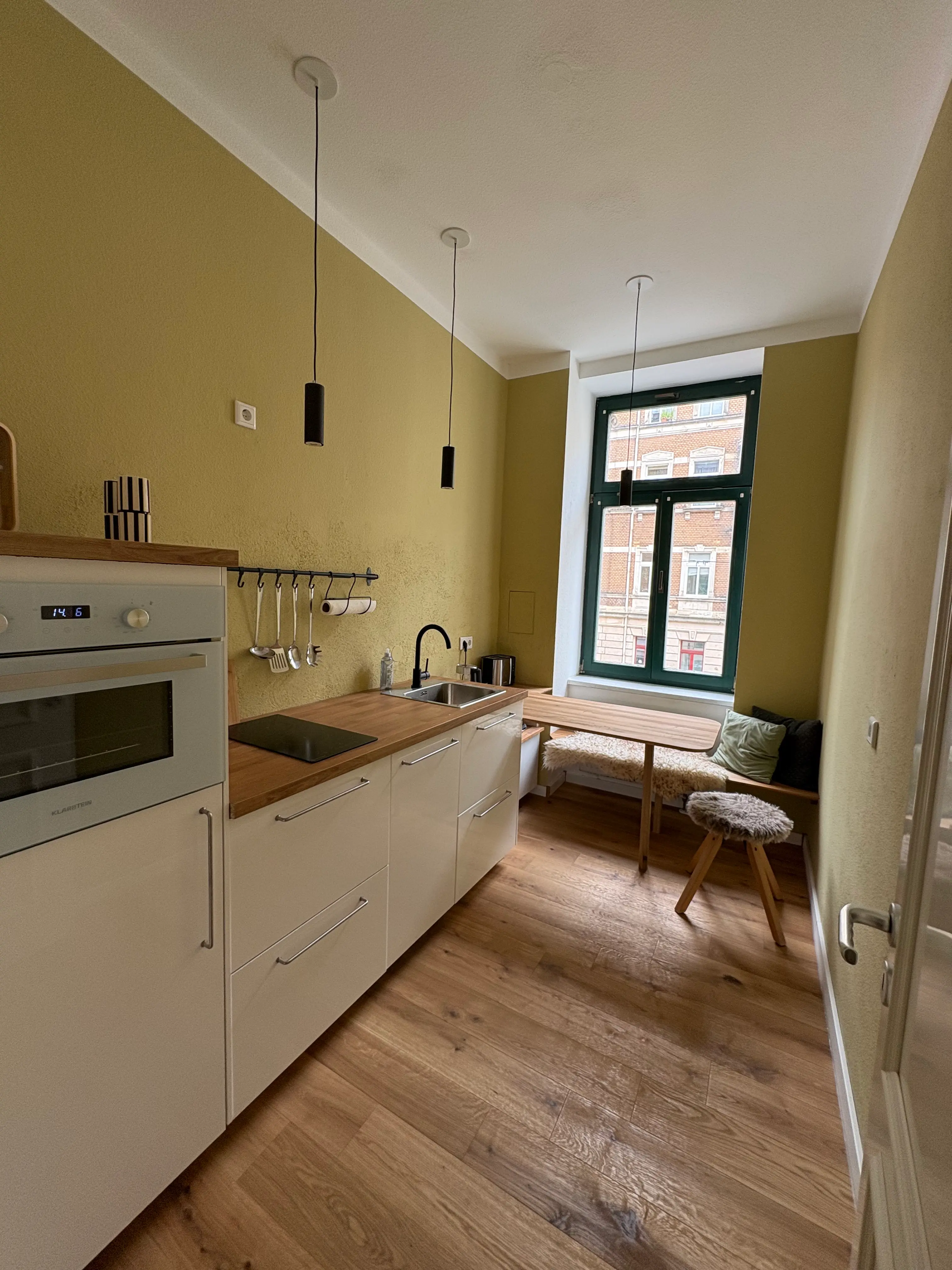 Küche der Ferienwohnung in der Helgolandstrasse