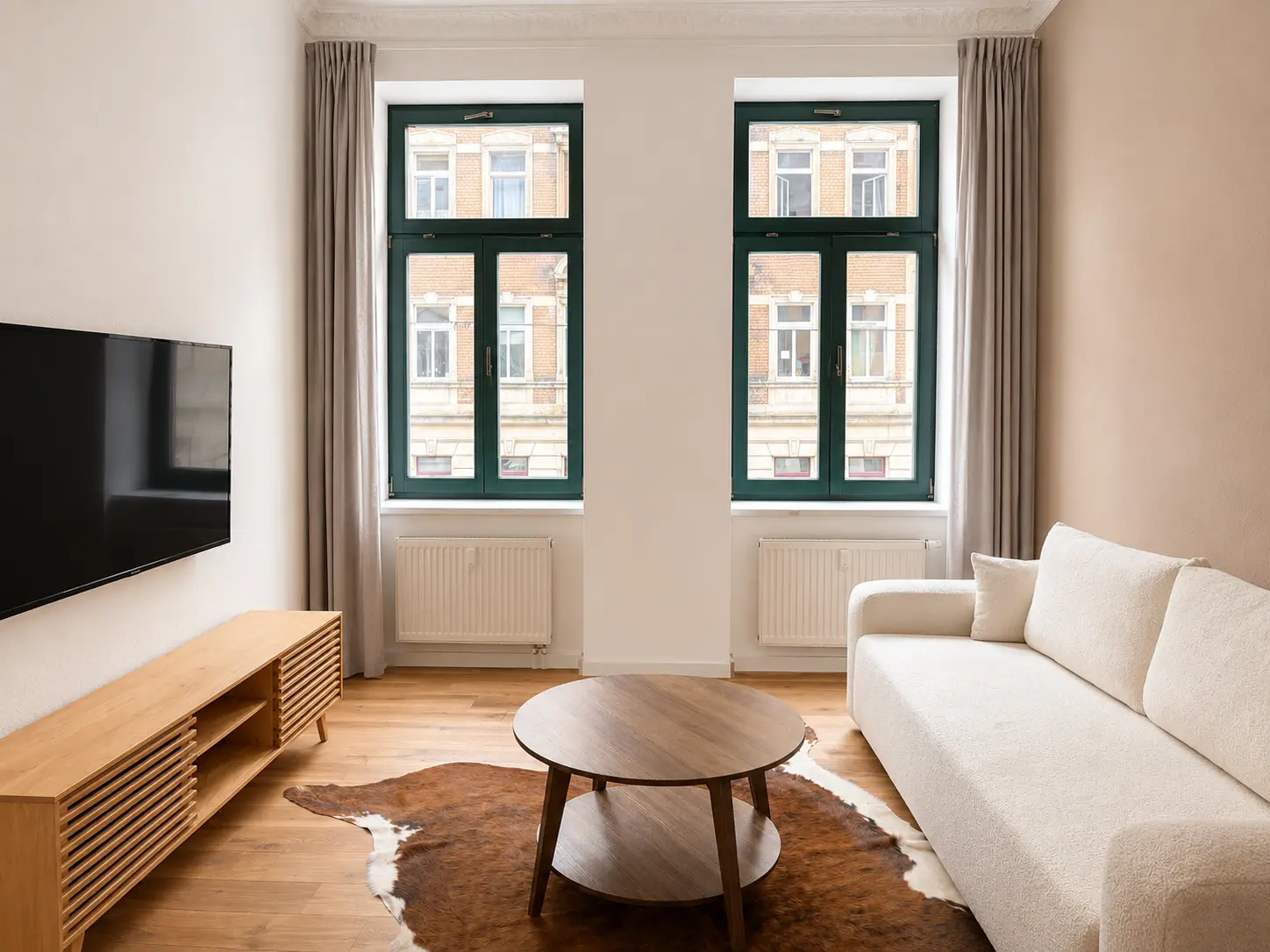 Wohnzimmer der Ferienwohnung in der Helgolandstrasse