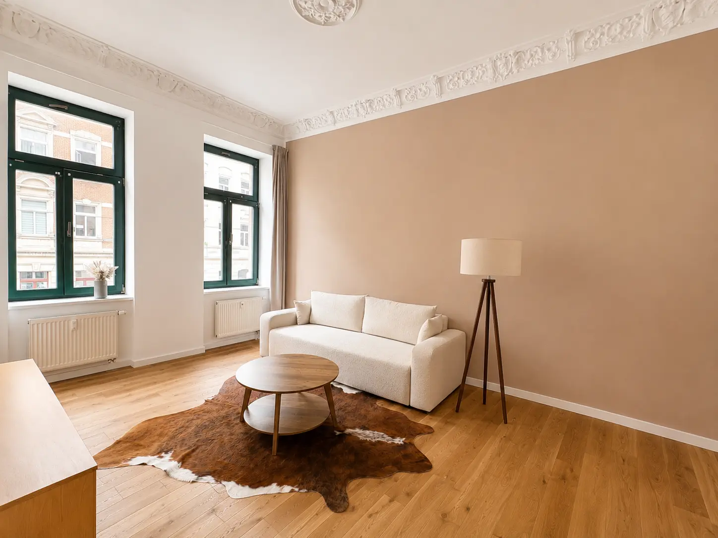 Wohnzimmer der Ferienwohnung in der Helgolandstrasse