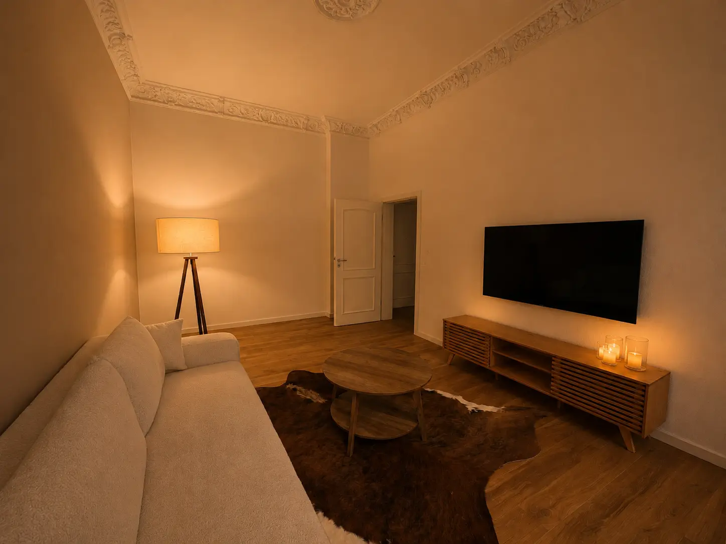 Wohnzimmer der Ferienwohnung in der Helgolandstrasse