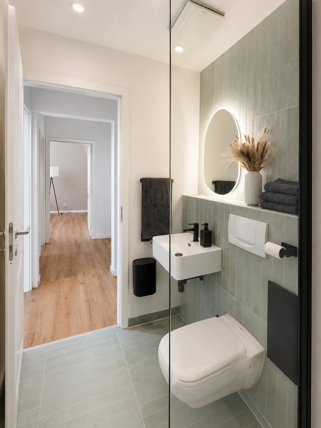 Bad der Ferienwohnung in der Helgolandstrasse
